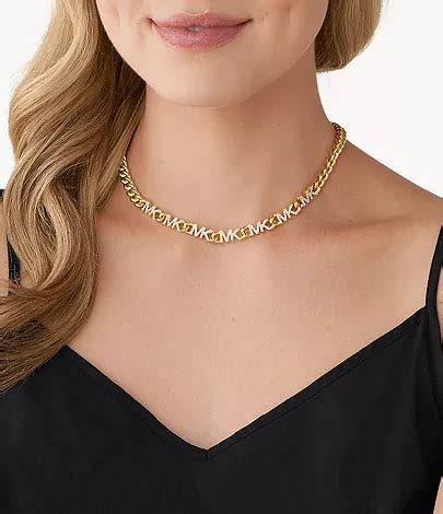 michael kors choker necklace|michael kors necklace for women.